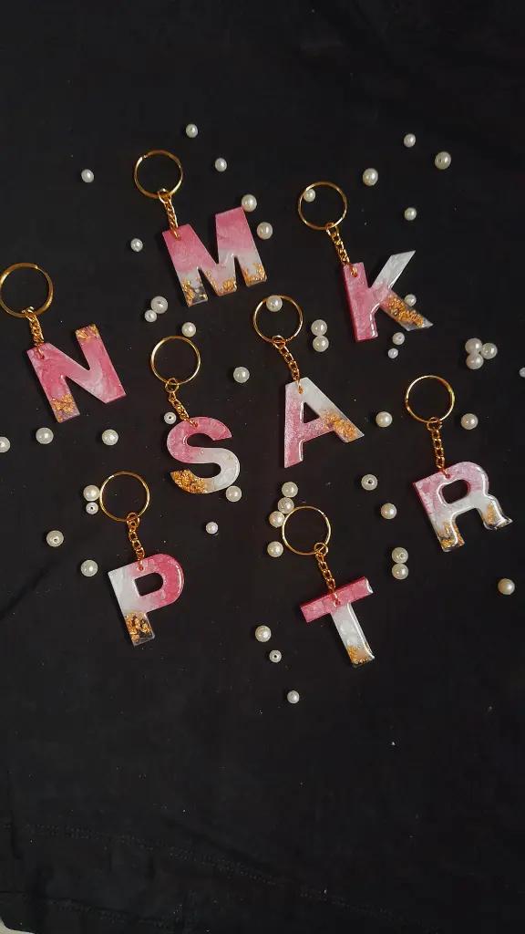Alphabet Design Keychain