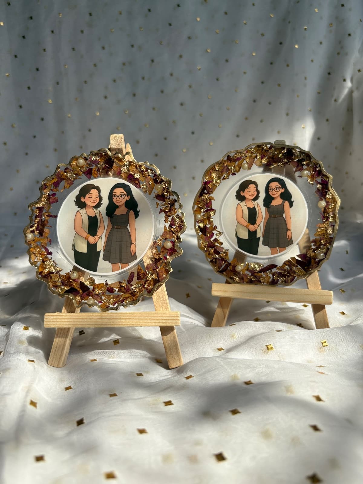 4 inch agate customisable frame