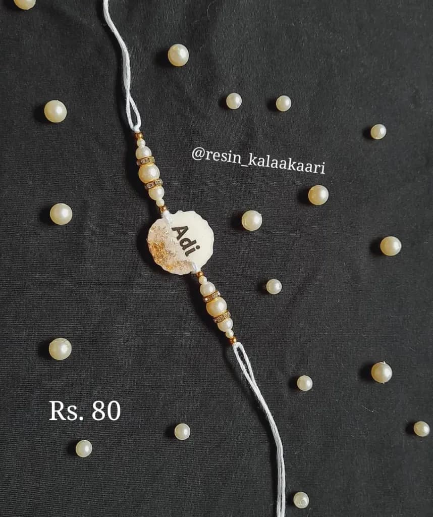 Medium Size Personalised Name Rakhi